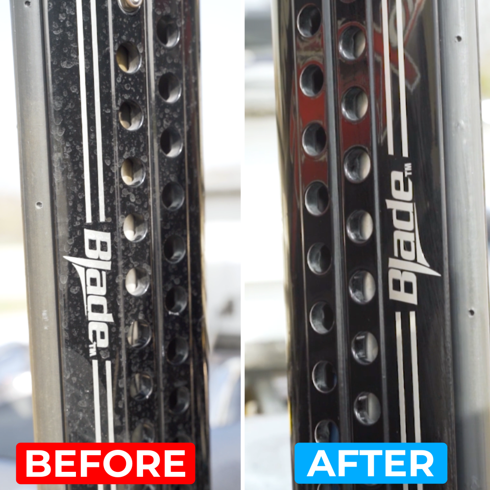 Boat Drip - Exterior Boat Hull CleanerThe best boat cleaning spray - Boat Drip. Remove hard water spots / dirt / grime, and protect your boat paint with this one spray! Boat Drip offers a premium water spot remover and high gloss sealant, delivering a pri